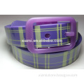 new arrival extra soft England style colorful gird flexiable Silicone Rubber Belt